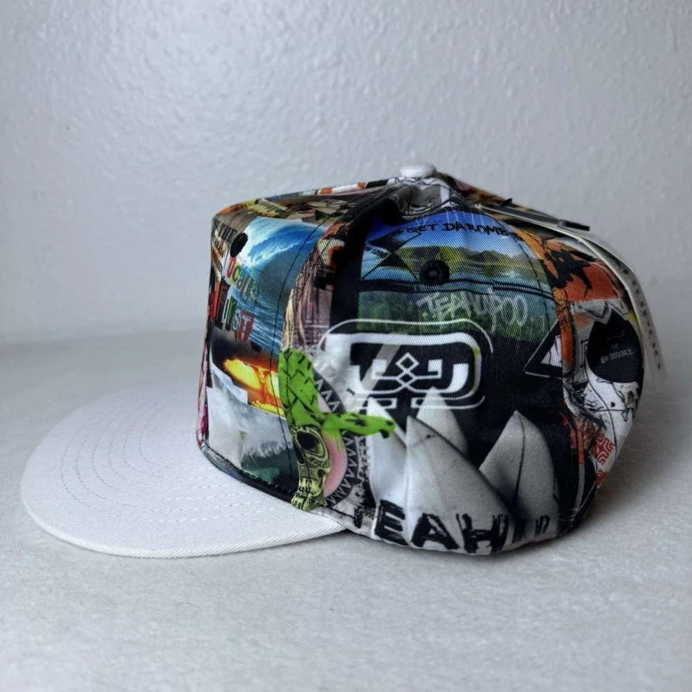 New Teahupoo Tahiti Hat AOP Firing Full Color SnapBack Cap Adjustable Surf Beach